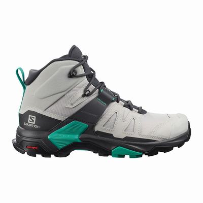 Salomon X ULTRA 4 MID GORE-TEX - Naisten Vaelluskengät - Harmaat/Minttu